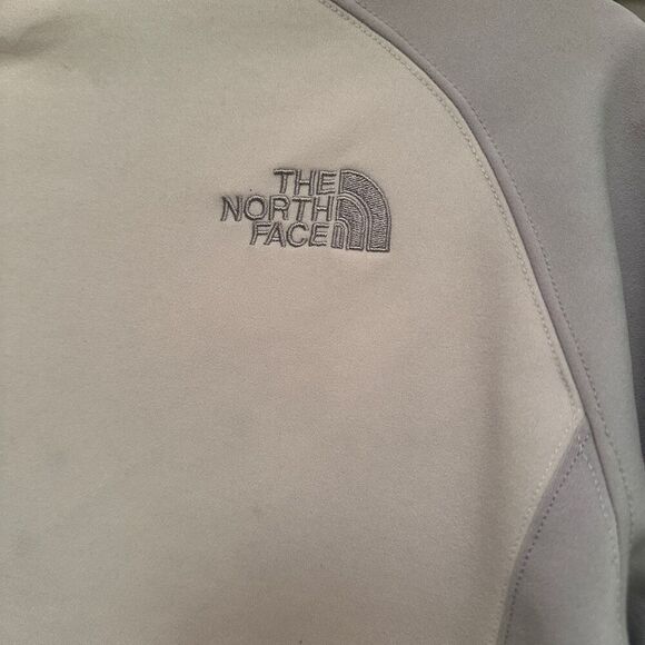 The North Face White and Grey Zip Up Jacket- Size M - Picture 4 of 8